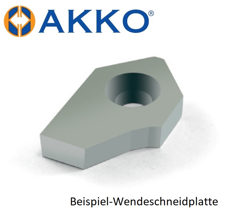 AKKO-Wendeplatte aus Hartmetall für Ventilsitzbearbeitung, S° = 30º mm