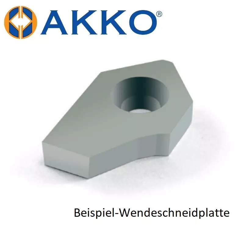 AKKO-Wendeplatte aus Hartmetall für Ventilsitzbearbeitung, S° = 45º mm