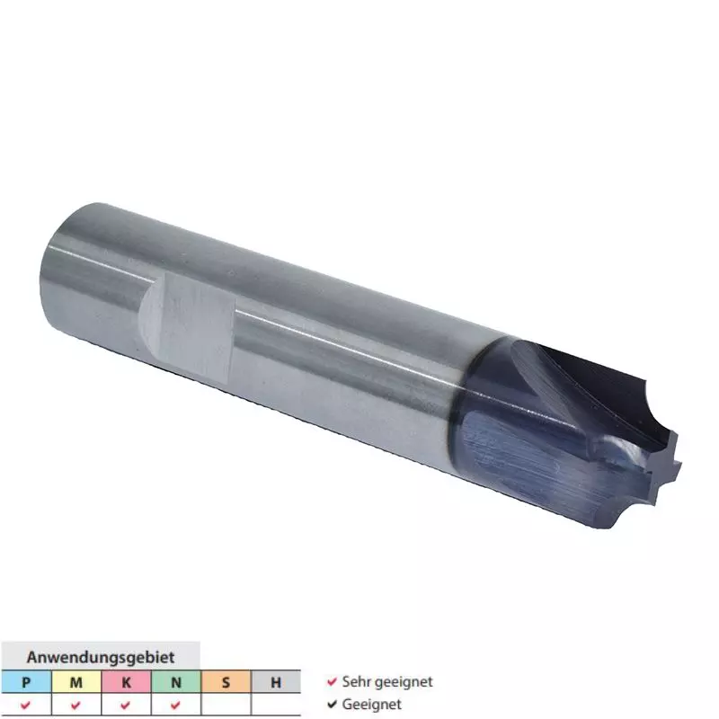 Detailansicht des ZCC Cutting Tools KMG303 mit Schaft HB und beschichteter Oberfläche