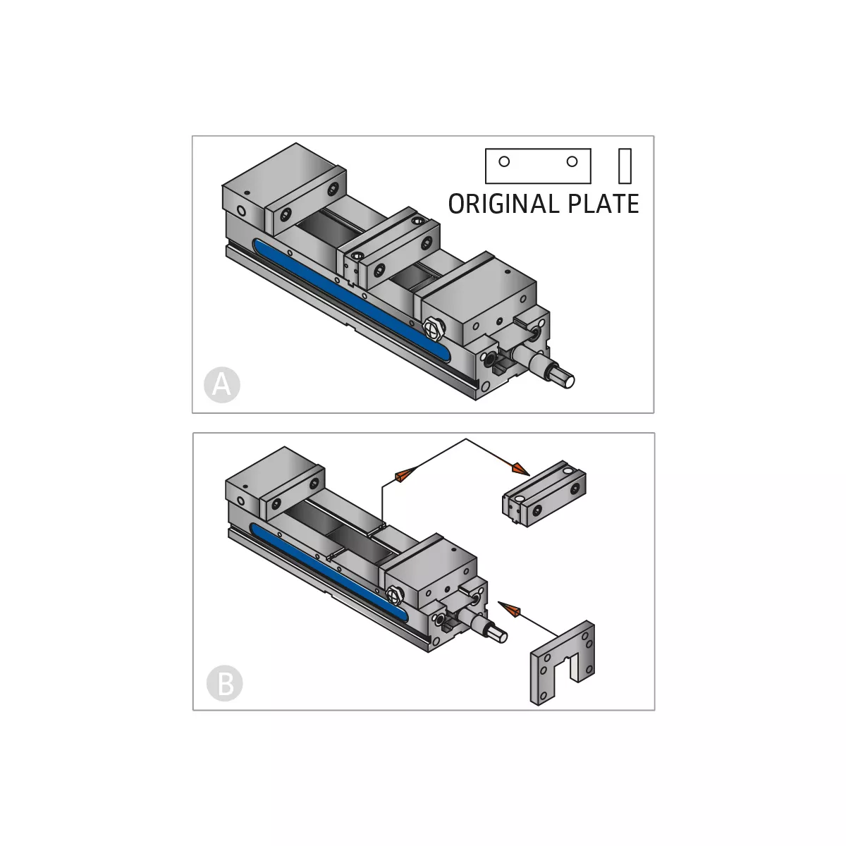 Doppelspannstock TLD-40G/HV mechanisch