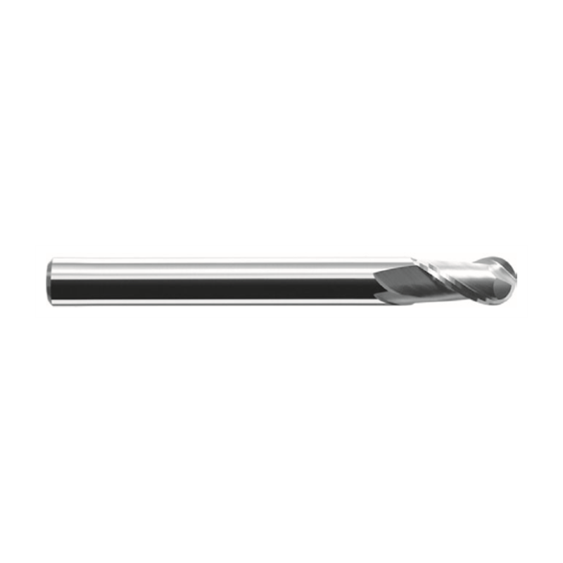 Kugelfräser AL-2B-R5.0 YK30F mit radius 5.0 mm, 2 Schneiden und HA-Schaft, unbeschichtet