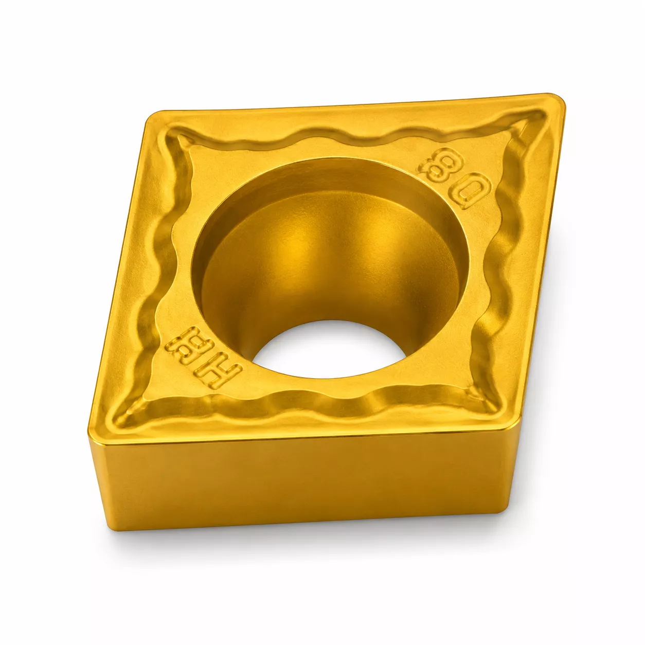 Wendeschneidplatte CCMT120412-HM YBC252 von ZCC Cutting Tools, positiv, HC, für präzises Drehen