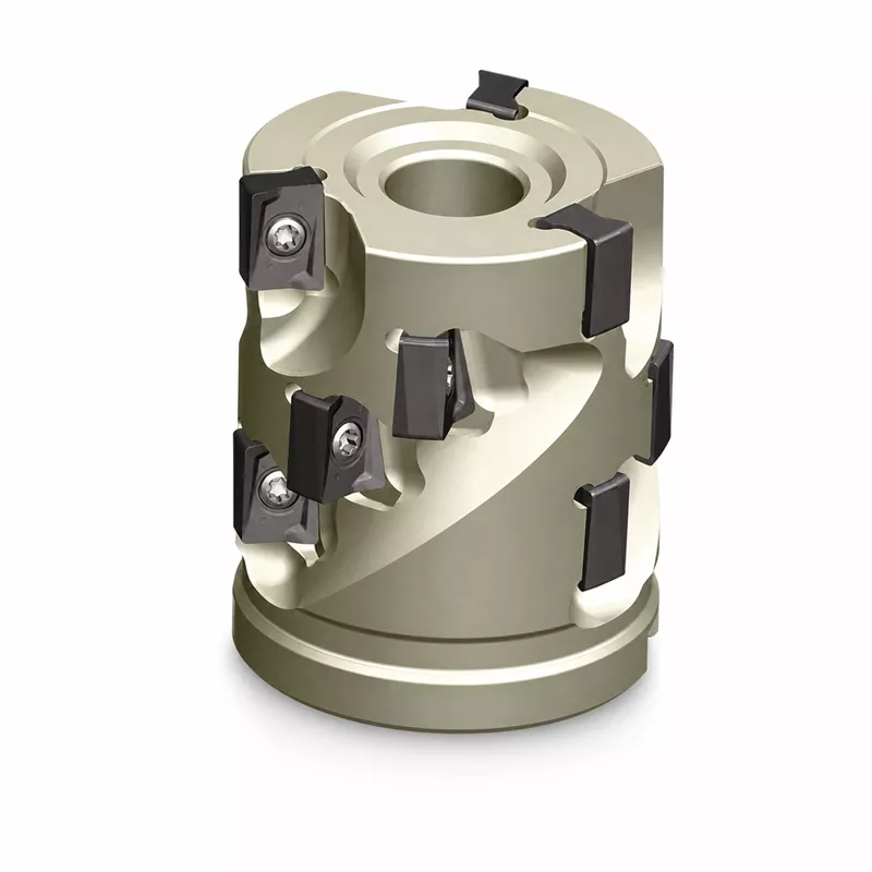 Igelfräser von ZCC Cutting Tools mit Durchmesser 80 mm, 4 Zähnen, 32 mm Ansatzlänge und 90° Schneidenwinkel