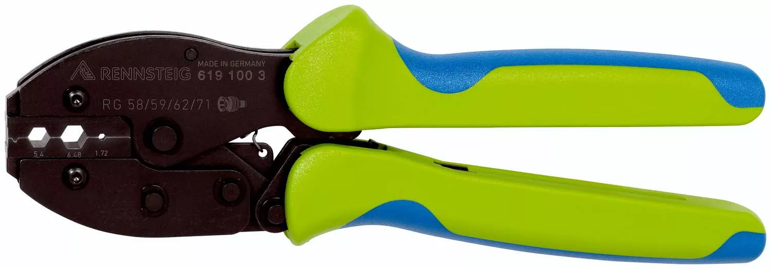 Crimpzange PEW 9 für Koax-Verbinder 5,4 / 6,48 / 1,72 mm