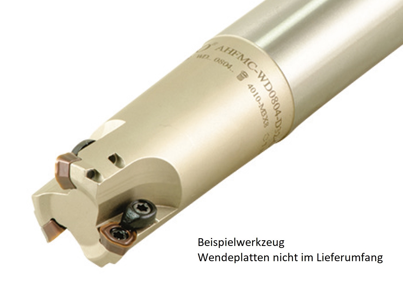 AKKO-Hochvorschub-Schaftfräser ø 32 mm für Wendeplatten, kompatibel mit Sumitomo WDMT 1205....
Schaft-ø 32, ohne Innenkühlung, Z=2