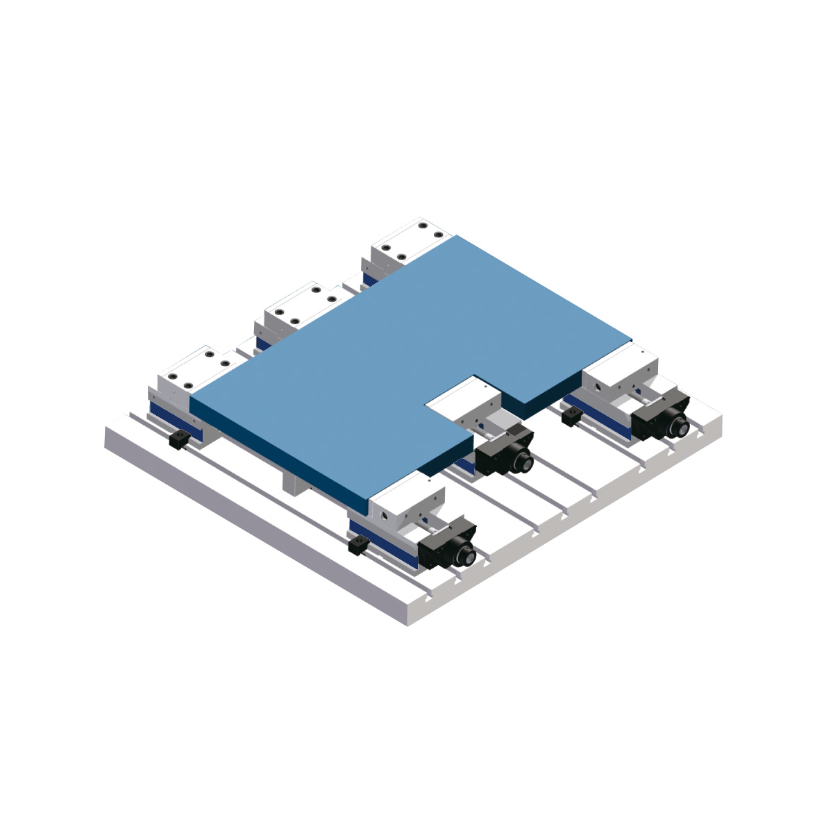 Präzisionsschraubstock AOM-200/HV mechanisch mit Spannkraftverstärker