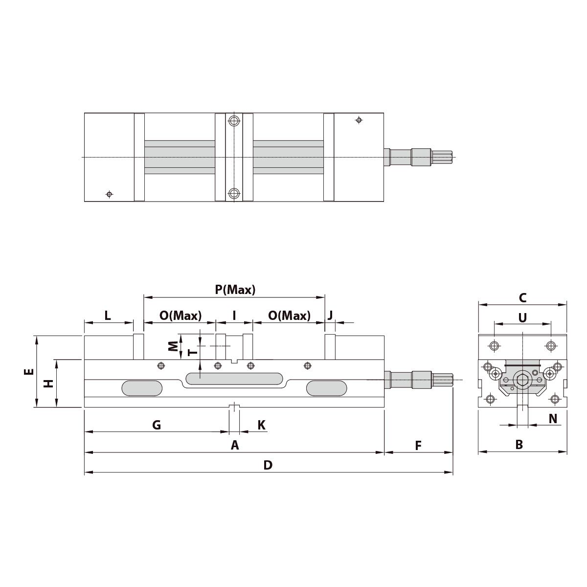Doppelspannstock TLD-60G/HV mechanisch