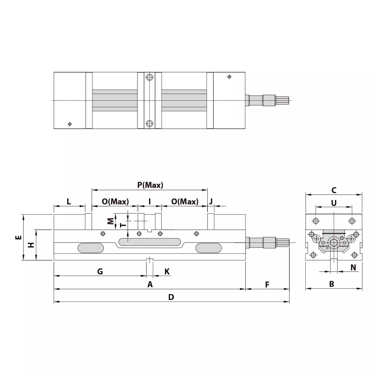 Doppelspannstock TLD-60G/HV mechanisch
