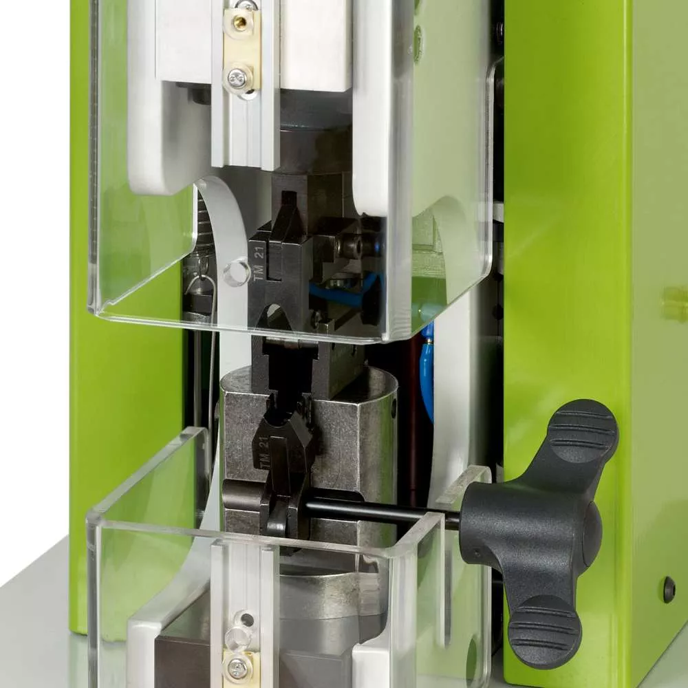 Crimpmaschine CM 25-2 mit Crimpeinsatz für geschirmte Steckverbinder TM11 – Hirose