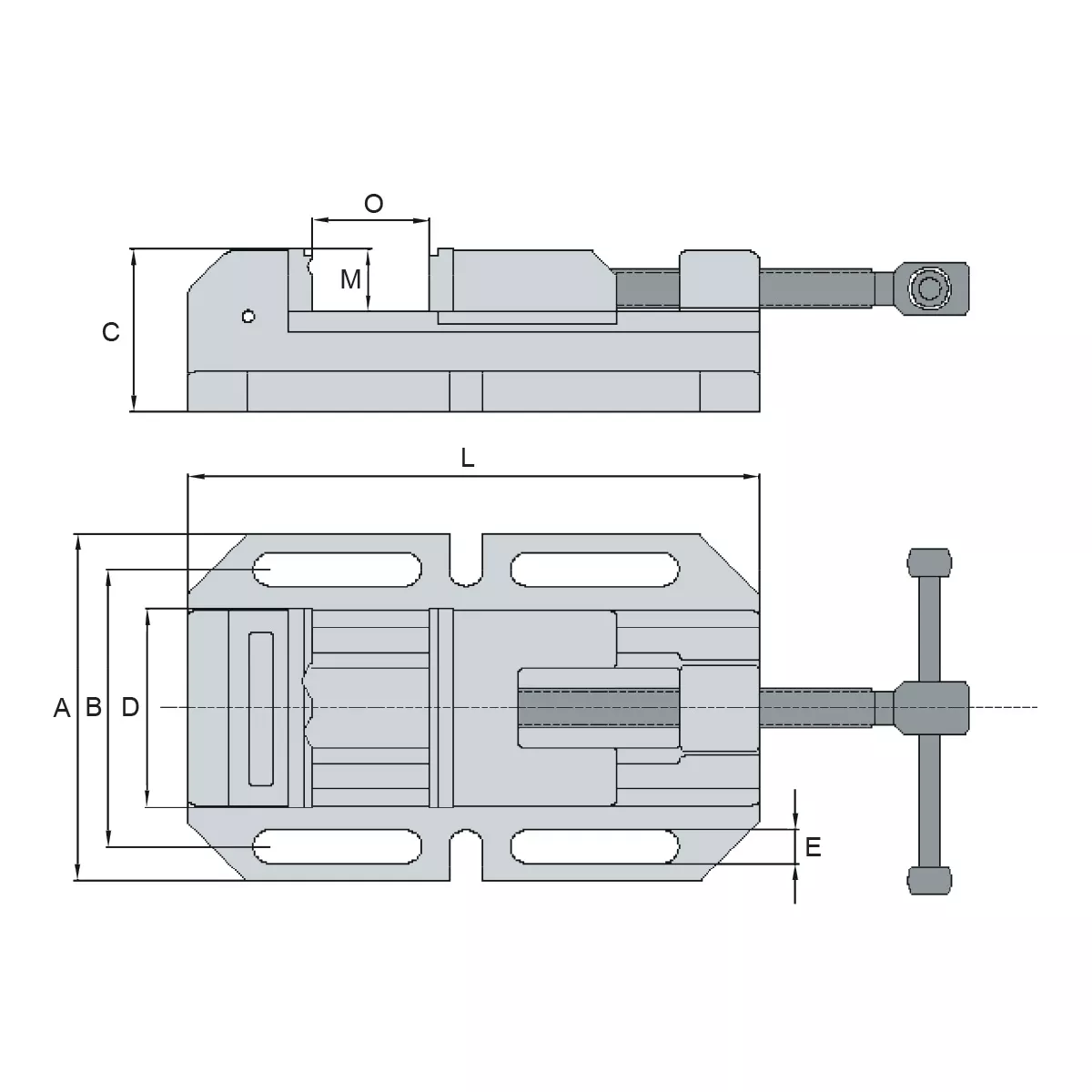 Bohrmaschinen Schraubstöcke MWM-80 mechanisch