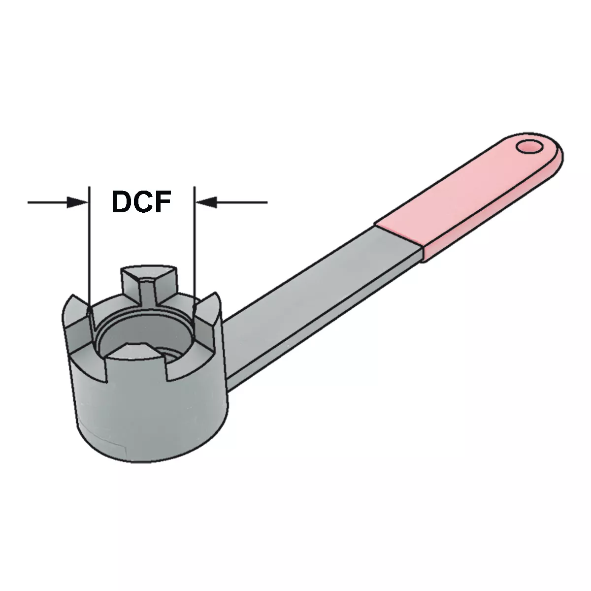 Spannschlüssel für Aufsteckdorne Ø 16 | M8