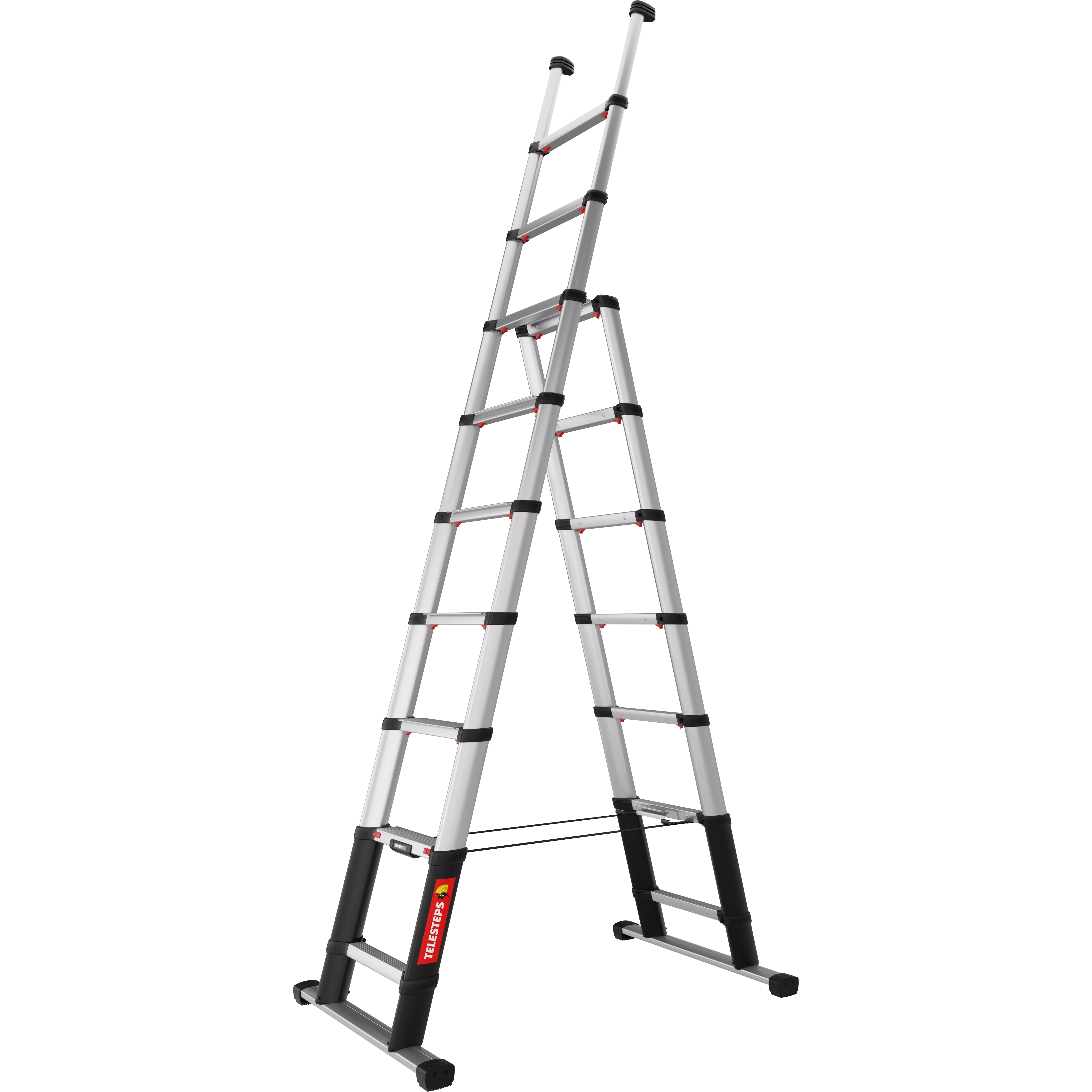 Teleskop-Kombileiter Telesteps Combi Line 3,0 m zusammengeklappt für einfachen Transport