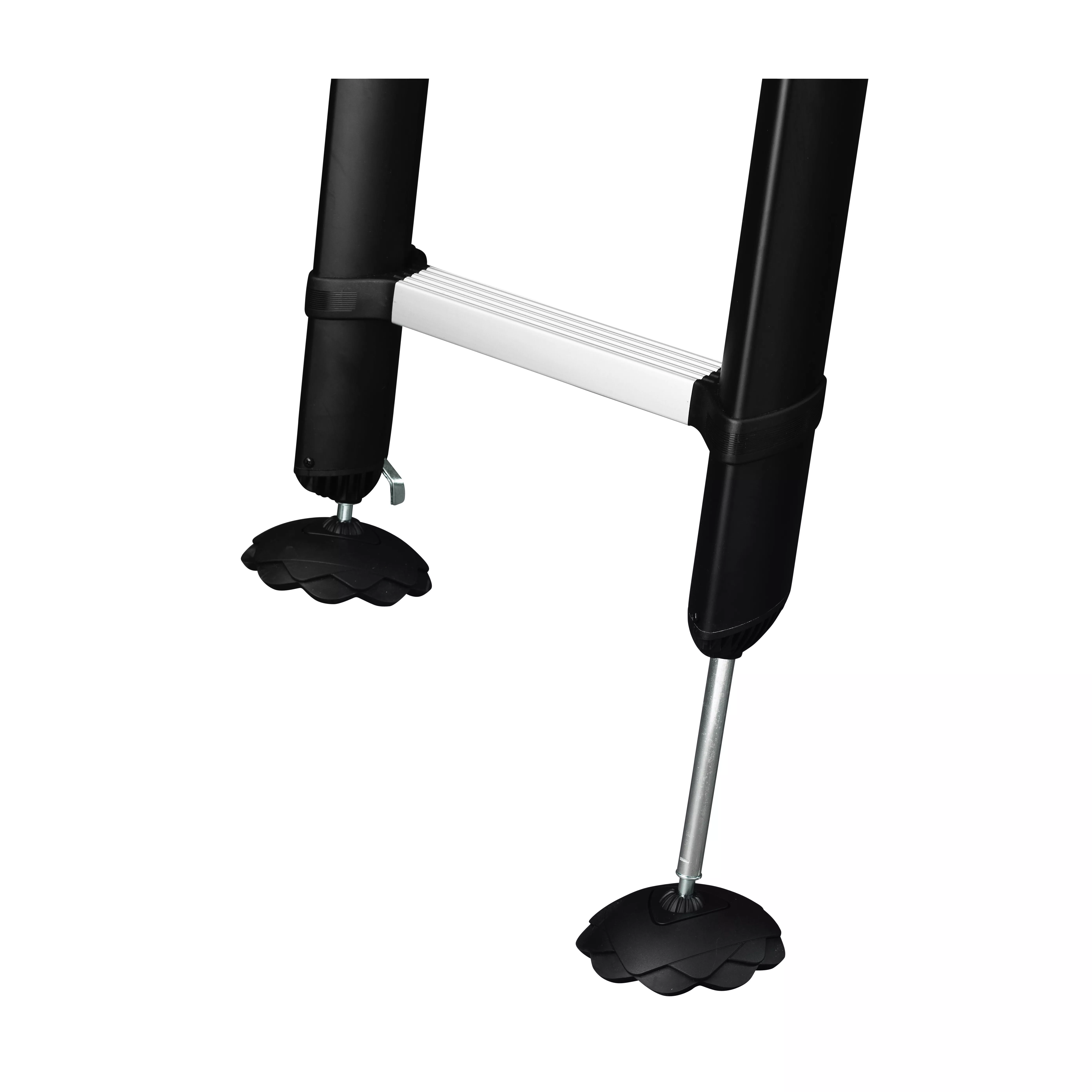 Höhenverstellung für Telesteps Prime Line 4,10 m Anlegeleiter mit Stabilisator und verstellbaren Sicherheitsfüßen