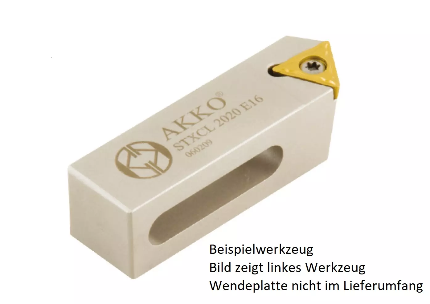AKKO-Kurzdrehhalter 20 x 10 mm für ISO-WSP TC.. 16T3.. links