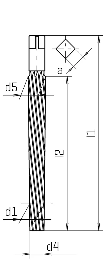REIBAHLE DIN 9 B HSS 12