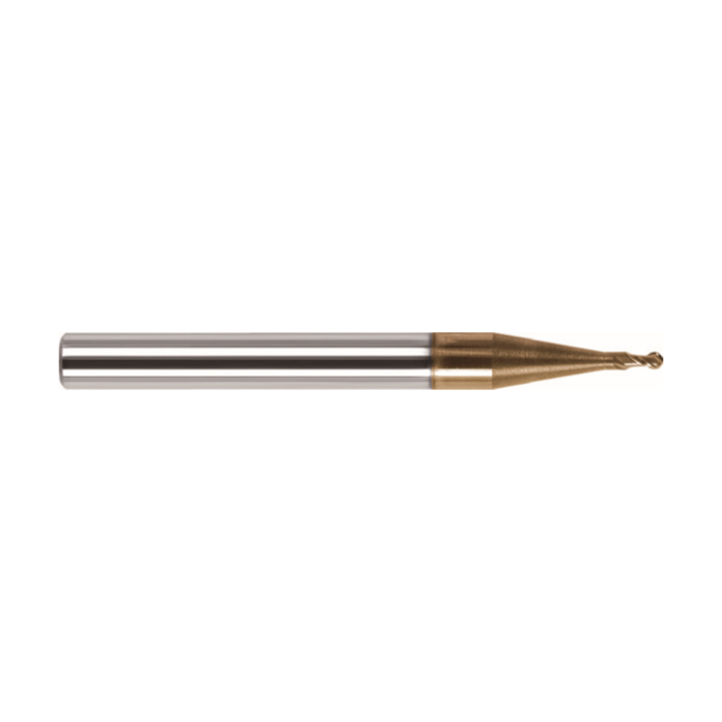 ZCC HM-2BS-R0.50 Kugelfräser, Radius 0.50, 2 Schneiden, Schaft HA, beschichtet, Detailansicht