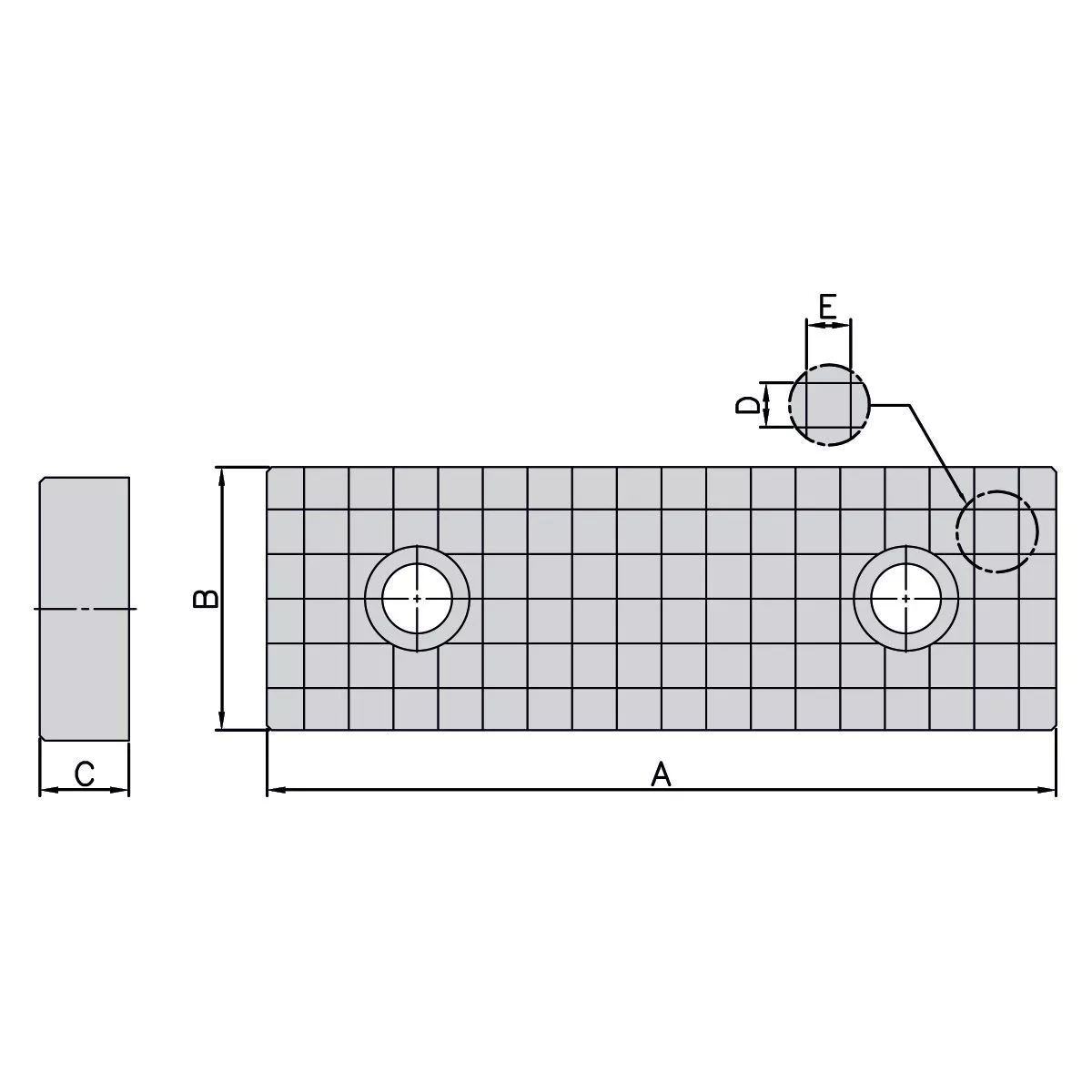 Geriffelte Backen (Paar) für AVQ-200 | AVL-200 | ALQ-200 | AOM-200