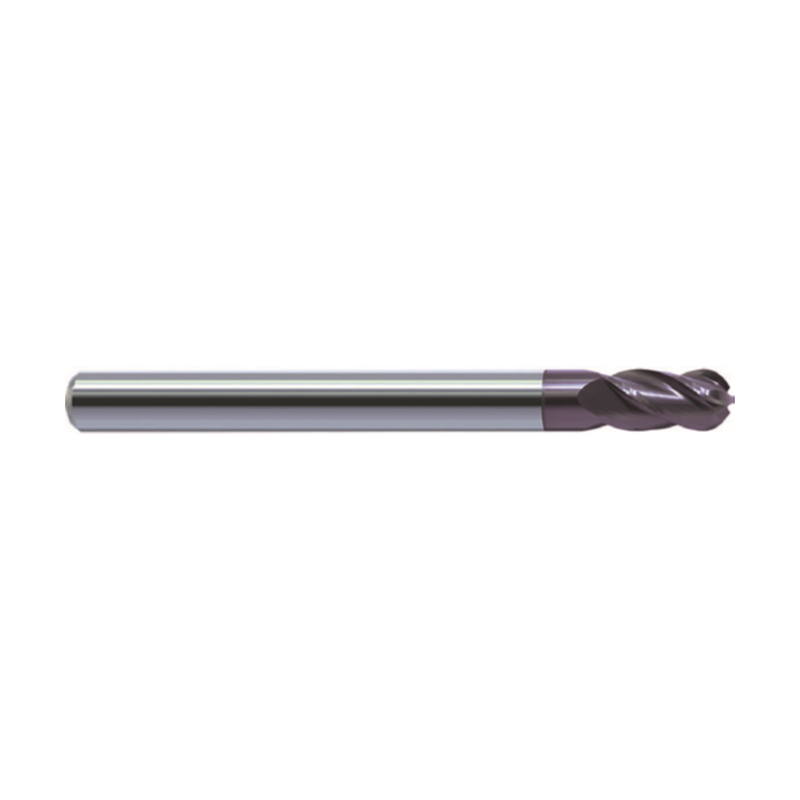 EPM-4BL-R8.0 Kugelfräser mit 4 Zähnen und 8 mm Radius, beschichtet, Schaft HA