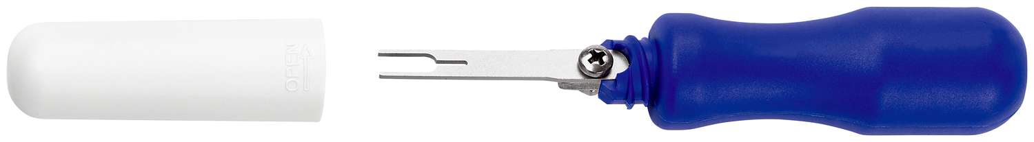 Entriegelungswerkzeug für Flachstecker 19838-12 E mit Einzelklinge 1,2 x 3,75 mm