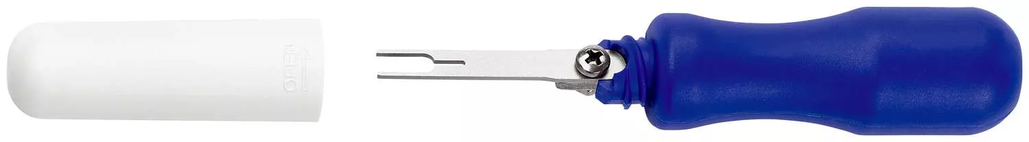 Entriegelungswerkzeug für Flachstecker 19838-12 E mit Einzelklinge 1,2 x 3,75 mm