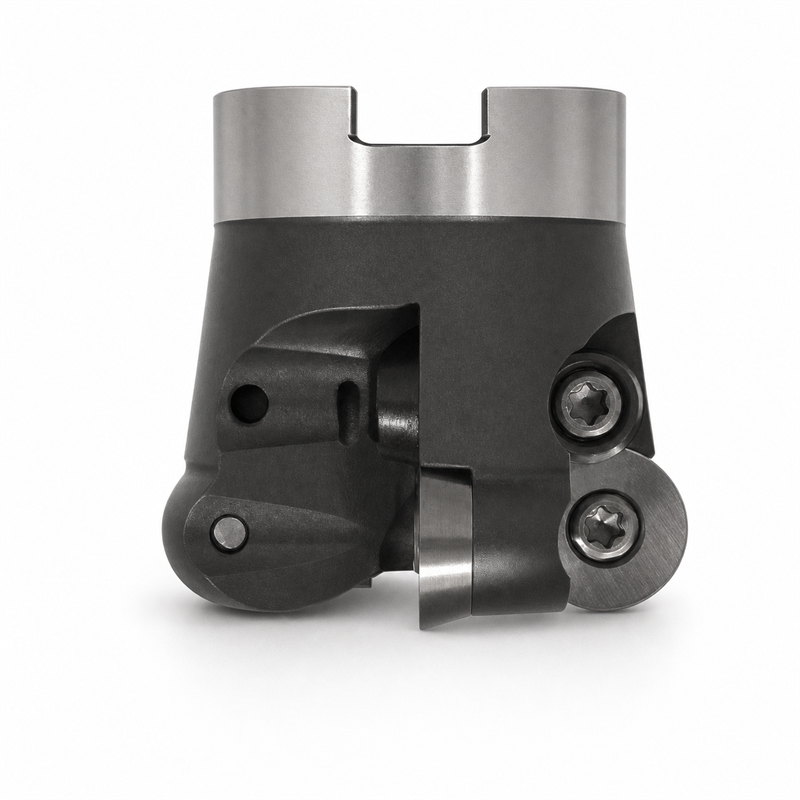 Planfräser Ø 66 mm mit 6 Zähnen, Schneidenwinkel A=27, Radius RD12T3