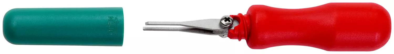 Entriegelungswerkzeug für Flachstecker 19729-1030 V mit Doppelklinge 1,0 x 1,5 mm, Einstellmaß 3,0 mm