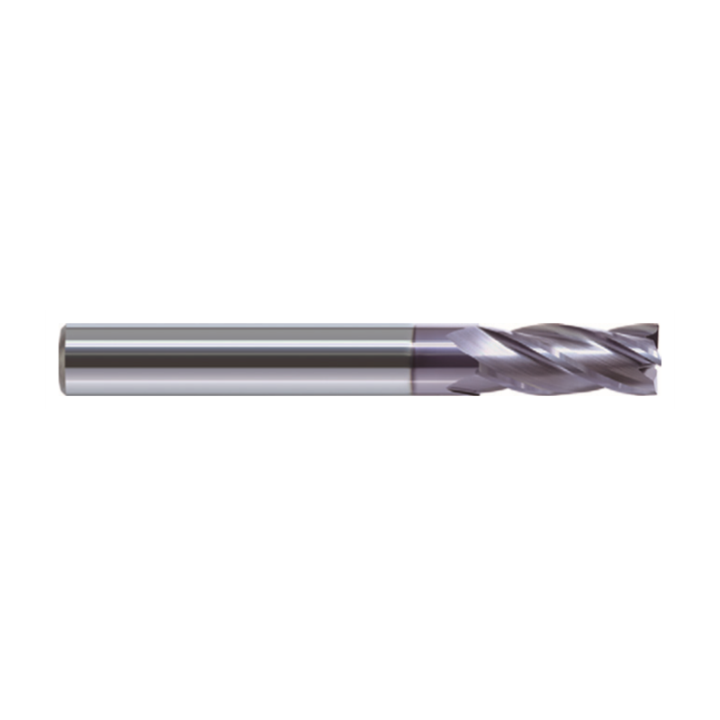 VHM-Fräser GM-4F-D4.0S-G von ZCC, Ø 4.0 mm, 4 Schneiden, halbrunder Schaft, beschichtet