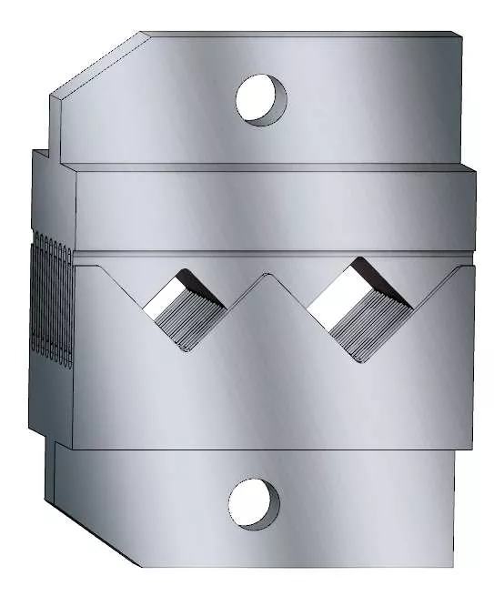 Spezial-Crimpeinsatz für Aderendhülsen, max. Crimp-Länge 20 mm, 16 mm² / 25 mm², Systemmaß 22 mm