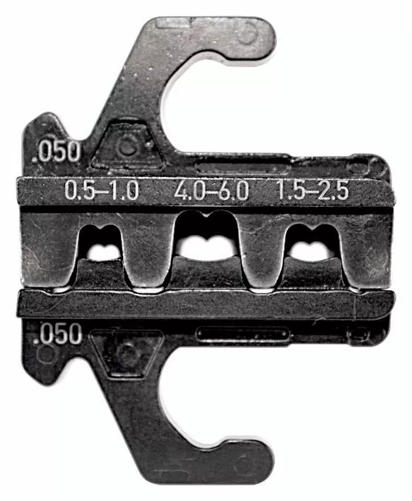 MultiCrimp® Crimpeinsatz für unisolierte Flachsteckverbinder 0,5 -6,0 mm², Steckerbreite 4,8 + 6,3 mm