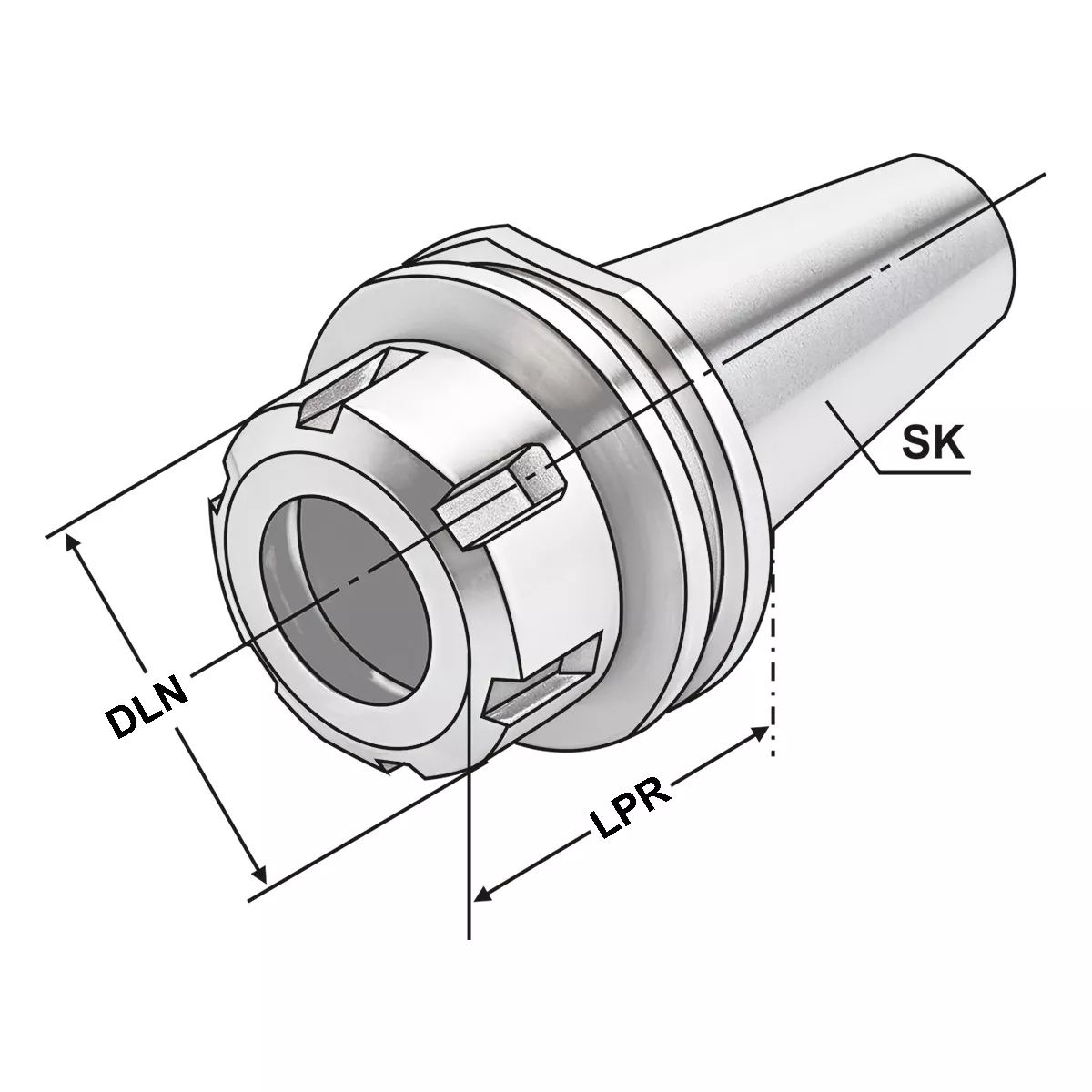 ER-Spannzangenfutter SK 30 - 2/20 - 50 | ER 32