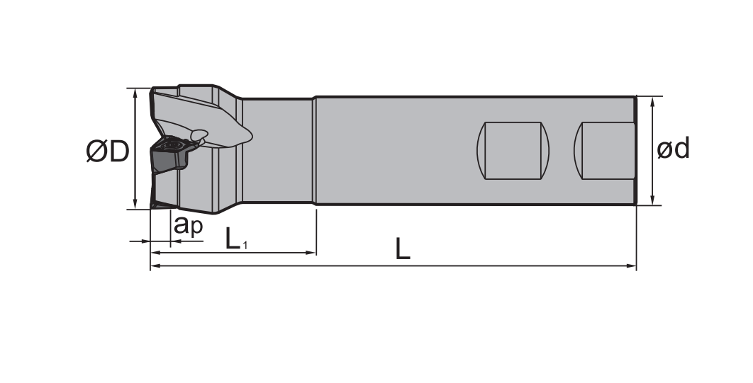 Planfräser FMP12 Kr: 90°  