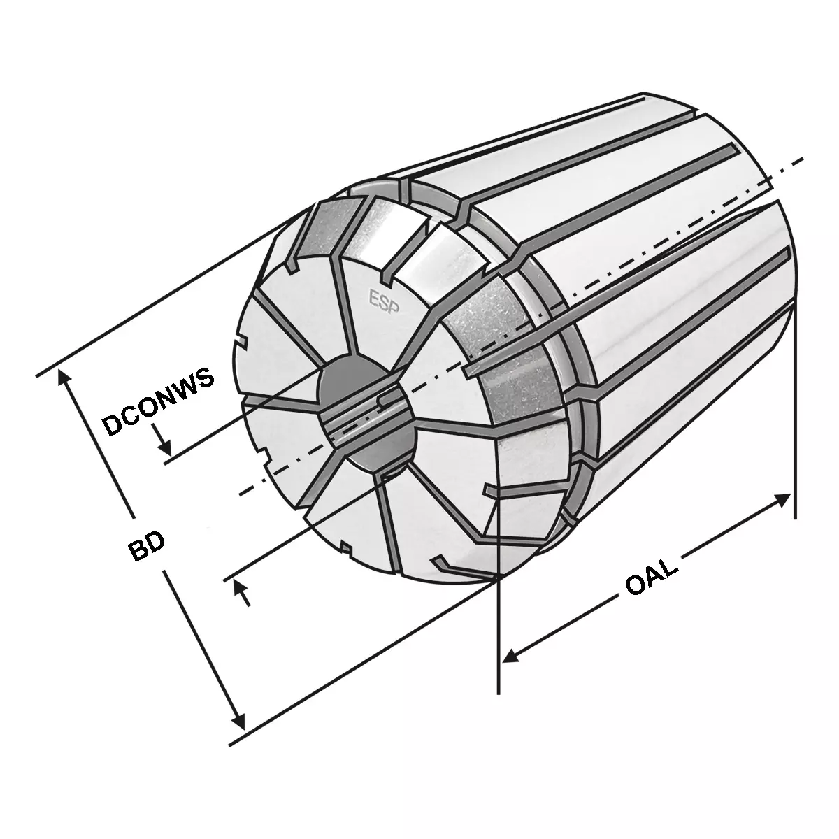 Präzisionsspannzangen ISO 15488 B (DIN 6499 B) | ER System - Edelstahl