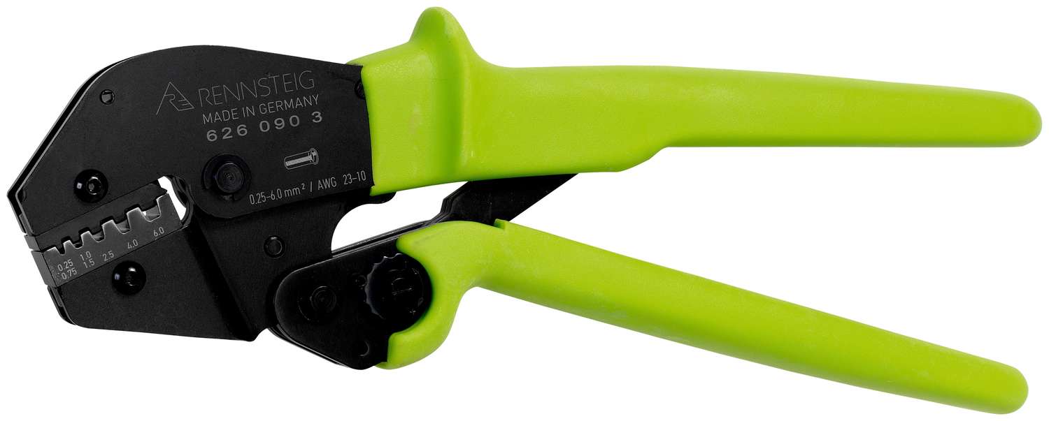 Crimpzange PEW 16 für isolierte und nicht isolierte Aderendhülsen 0,25 - 6,0 mm²