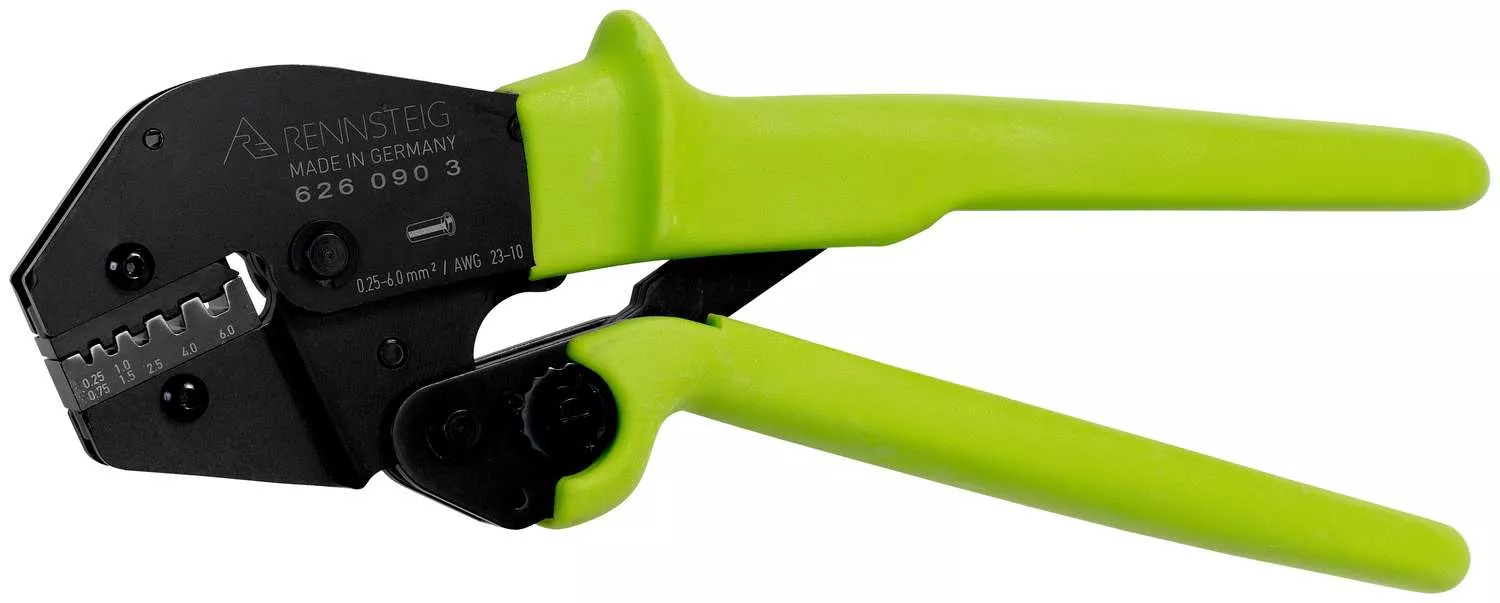 Crimpzange PEW 16 für isolierte und nicht isolierte Aderendhülsen 0,25 - 6,0 mm²
