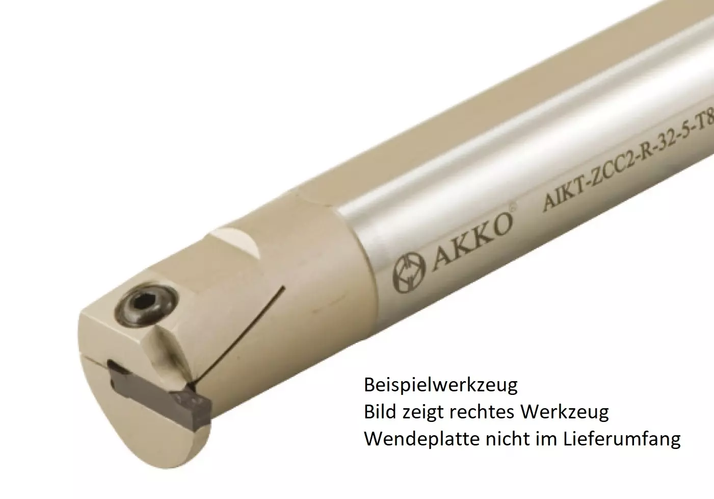 AKKO-Innen-Stechhalter, kompatibel mit ZCC-Stechplatte Z.GD-4 Schaft-ø 32, ohne Innenkühlung, rechts