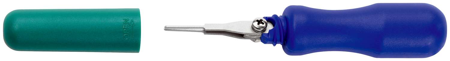 Entriegelungswerkzeug für Flachstecker 19718-1011 mit Doppelklinge 1,0 x 0,88 mm, Einstellmaß 1,1 mm