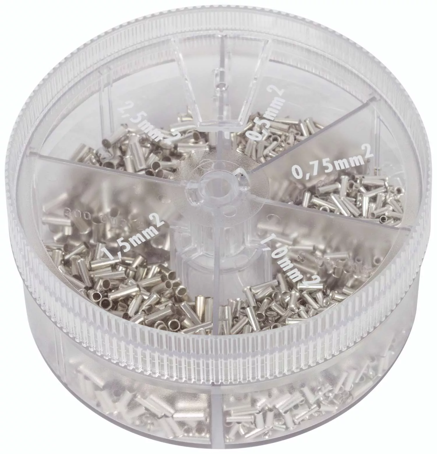 Sortimentsbox 3 mit unisolierten Aderendhülsen 0,50- 2,5 mm²