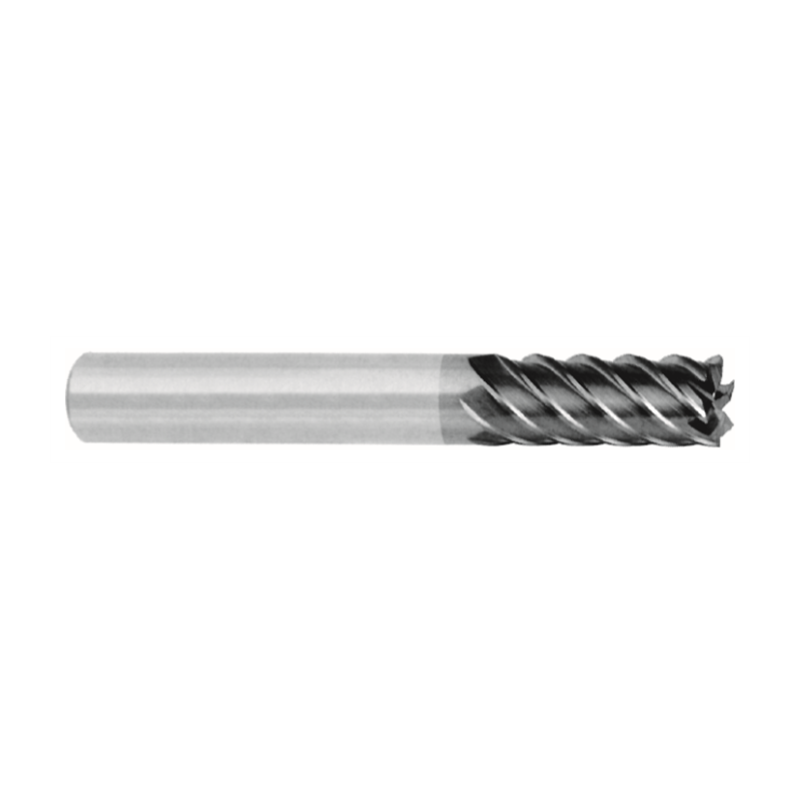 VHM-Fräser Ø 8.0 mm mit Radius 0.2 und 6 Schneiden, beschichtet und mit HA-Schaft