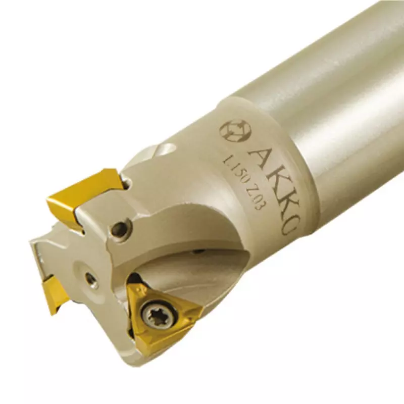 AKKO-Wendeplatten-Schaftfräser ø 25 mm, 90°, kompatibel mit Taegutec 3P.T 1004 Schaft-ø 25, ohne Innenkühlung, Z=3