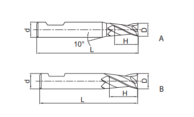 Schaftfräser EPM-2EL-W