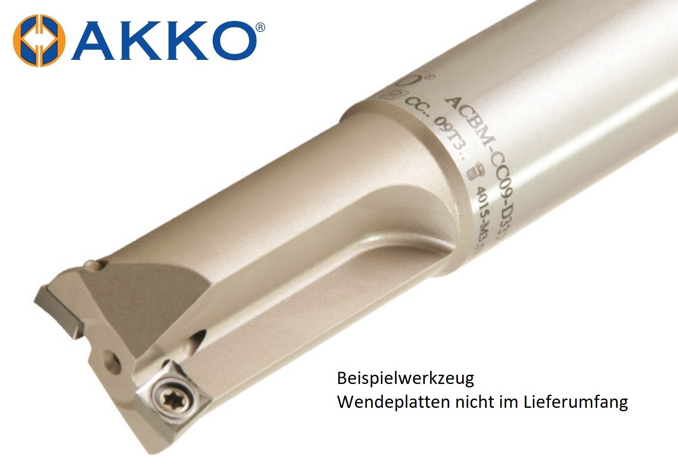 AKKO-Senkfräser für -, kompatibel mit ISO CC.. 060204
ø 17 mm, Z=2, ohne Innenkühlung