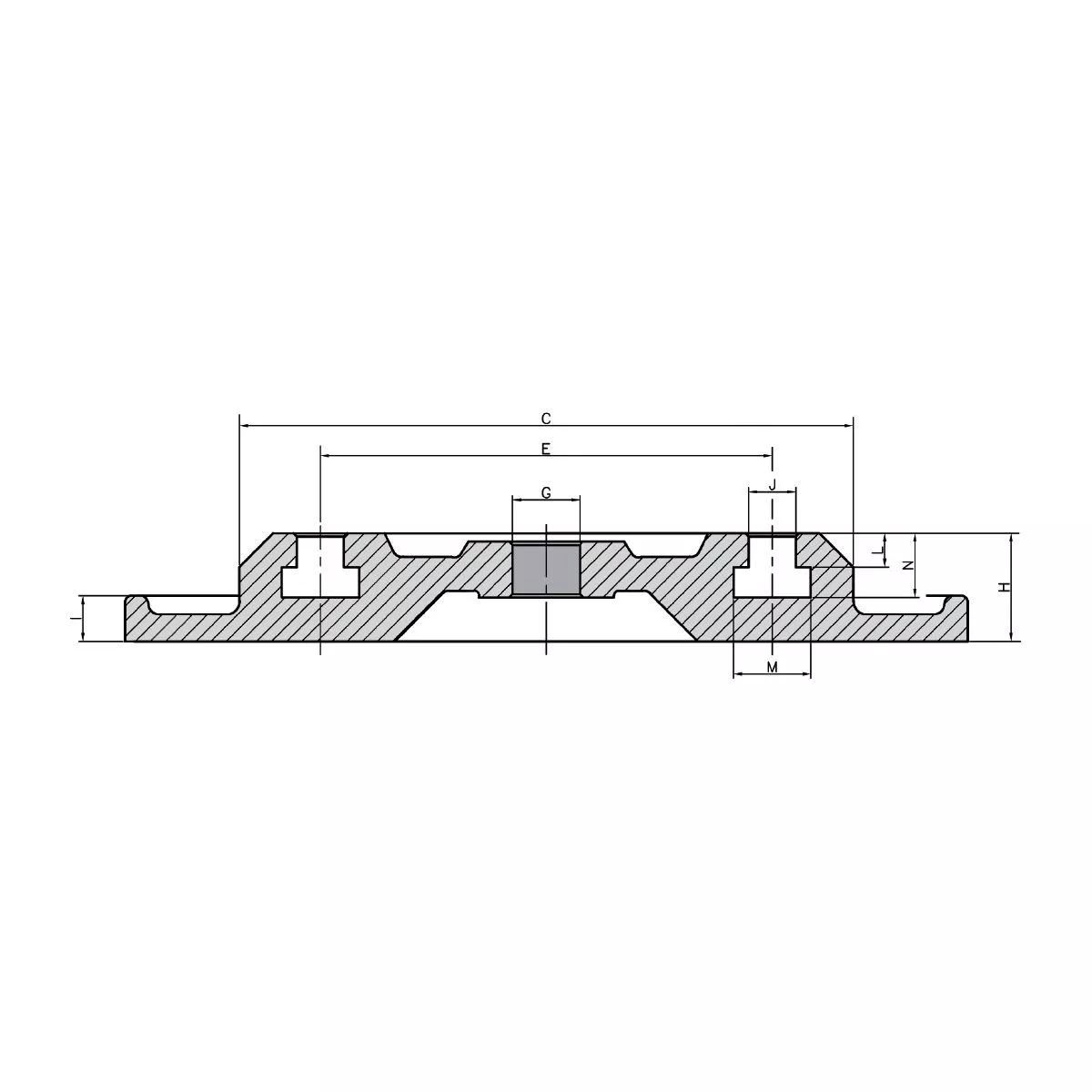 Drehplatte für Maschinenschraubstock ATW-40 / ATD-460