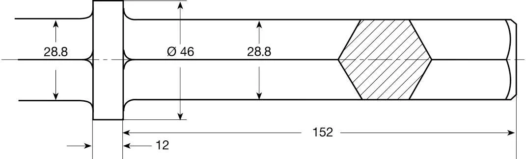 Spitzmeißel für Elektro- und Drucklufthämmer 29 x 152 mm, 400 mm