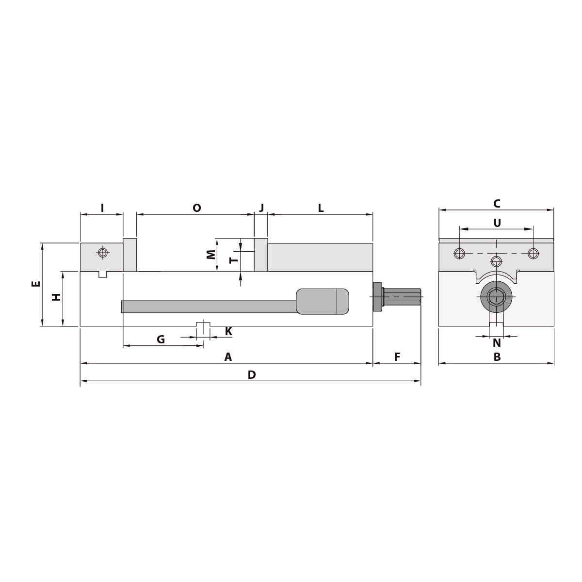 Präzisionsschraubstock AMC-40G/HV mechanisch