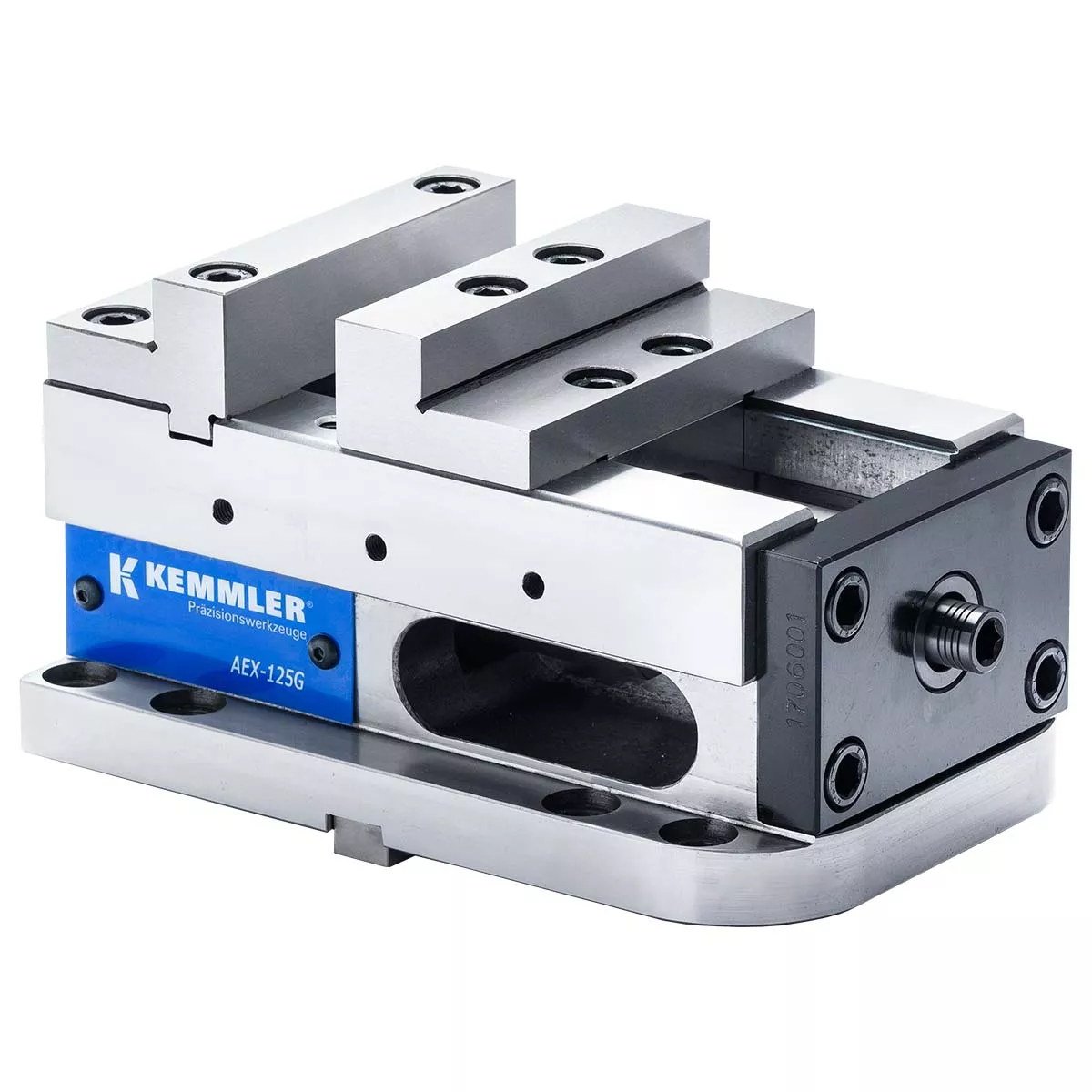 5-Achs Präzisionsschraubstock AEX 125G mechanisch mit Spannkraftverstärker