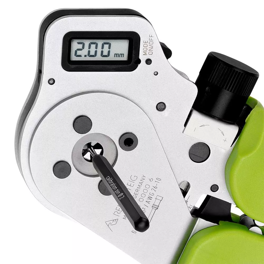 Vierdornzange DigiCrimp® für Industrie-Kontakte 0,14 - 6,0 mm² / AWG 26 - 10, im Kunststoffkoffer mit 12-fach Kontaktaufnahme