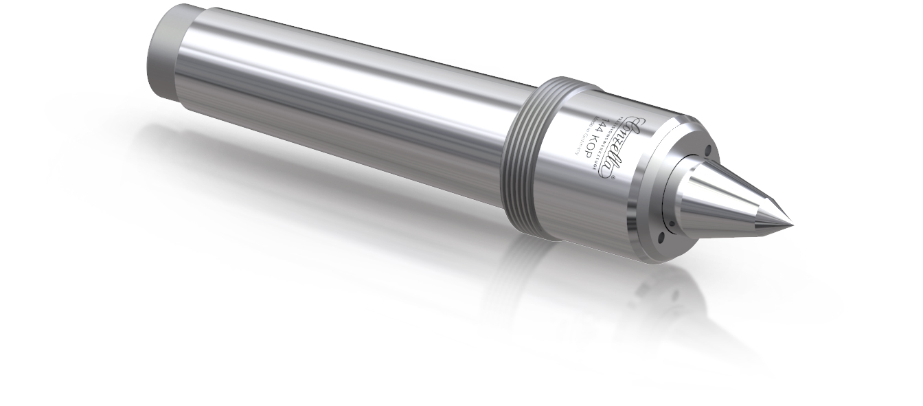 Mitlaufende Präzisions-Drehbankspitze Typ 154 KOP - Serie 104 Slender Line