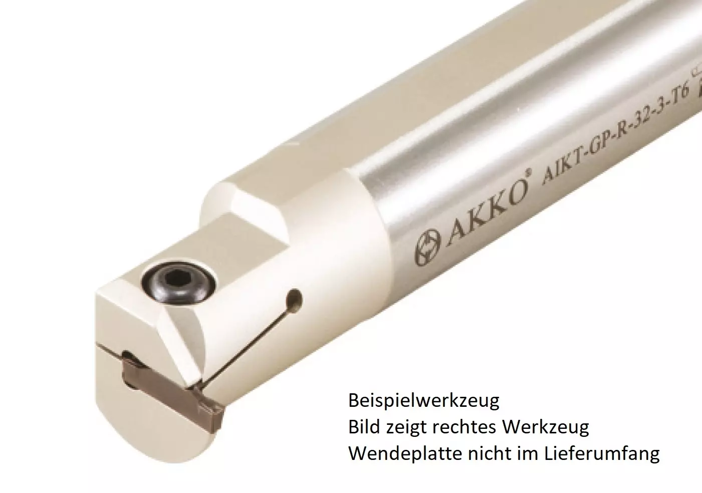 AKKO-Innen-Stechhalter, kompatibel mit Palbit-Stechplatte GP-2 Schaft-ø 20, ohne Innenkühlung, rechts