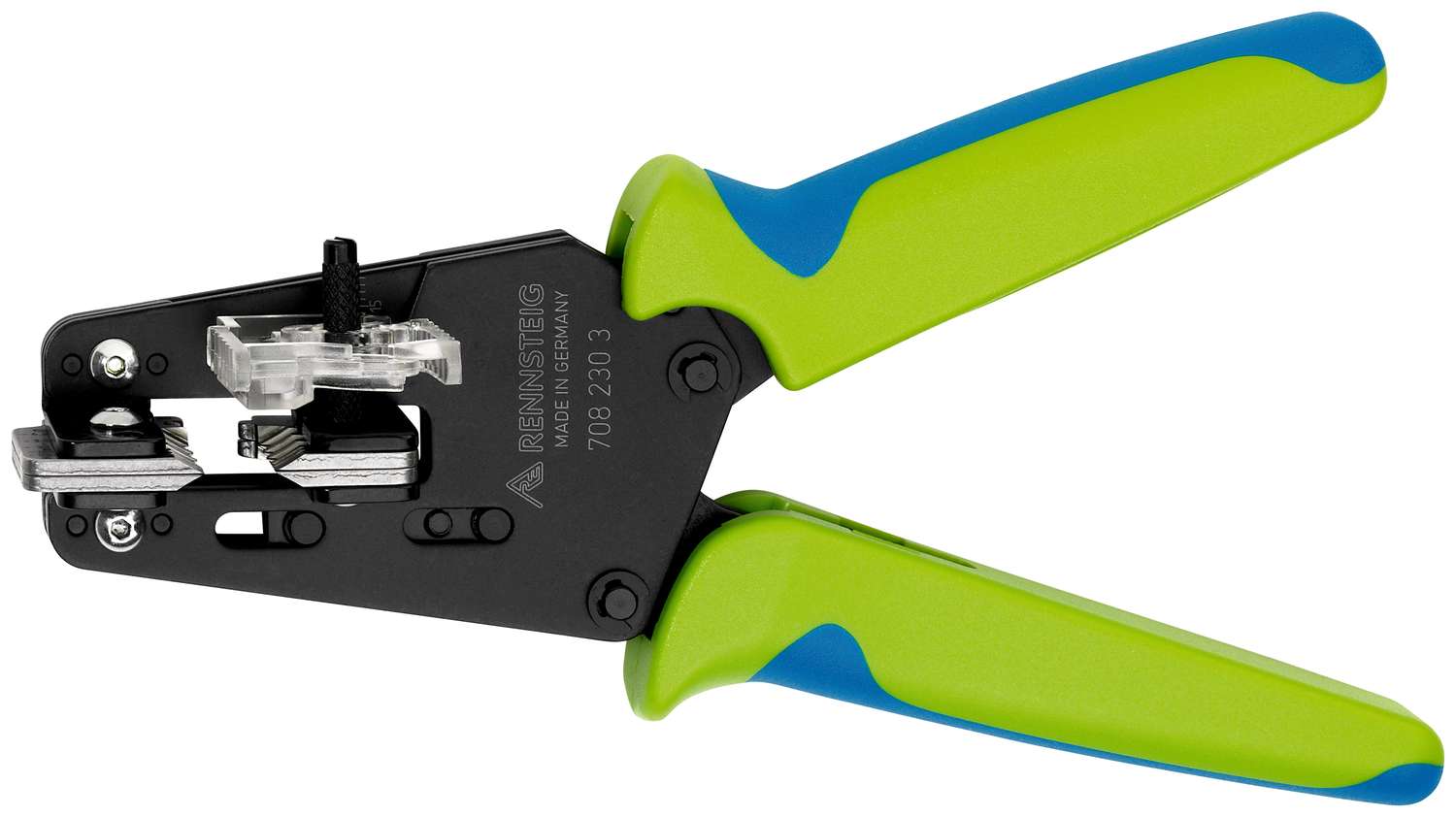 Abisolierzange für PVC-Schlauchleitung, Außenmantel und Innenleiter 0,34 mm² / 0,5 mm² / 3,1 mm² / 3,5 mm² / 4,2 mm²