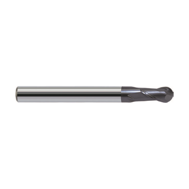 Kugelfräser PM-2BL-R8.0 mit Rundung 8.0 mm und 2 Zähnen, beschichtet, Schaft HA
